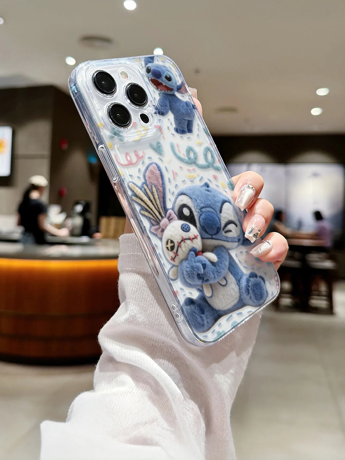 Disney phone case Stitch Toothed Phone Case For iPhone 11 12 13 14 15 16 17 Air Pro Max Plus Shockproof Cover